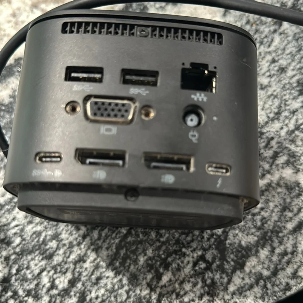 HP G2 Docking Station Thunderbolt 120W 4K HSN-IX01 Type C USB-C NO AC Adapter